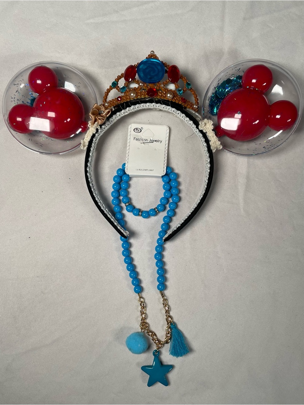 Light Up Disney Moana Minnie Mouse Ears Headband And Free Gift New (Other)